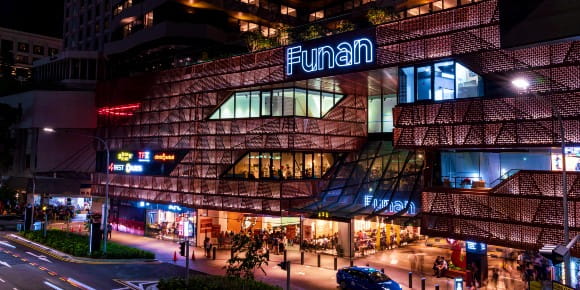 Colliers REview Singapore blog - Singapore retail malls maintain investor attraction - Funan lifestyall mall