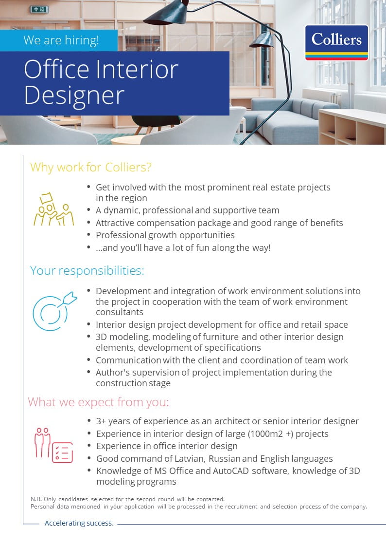 Biroju interjeru dizaineriseng