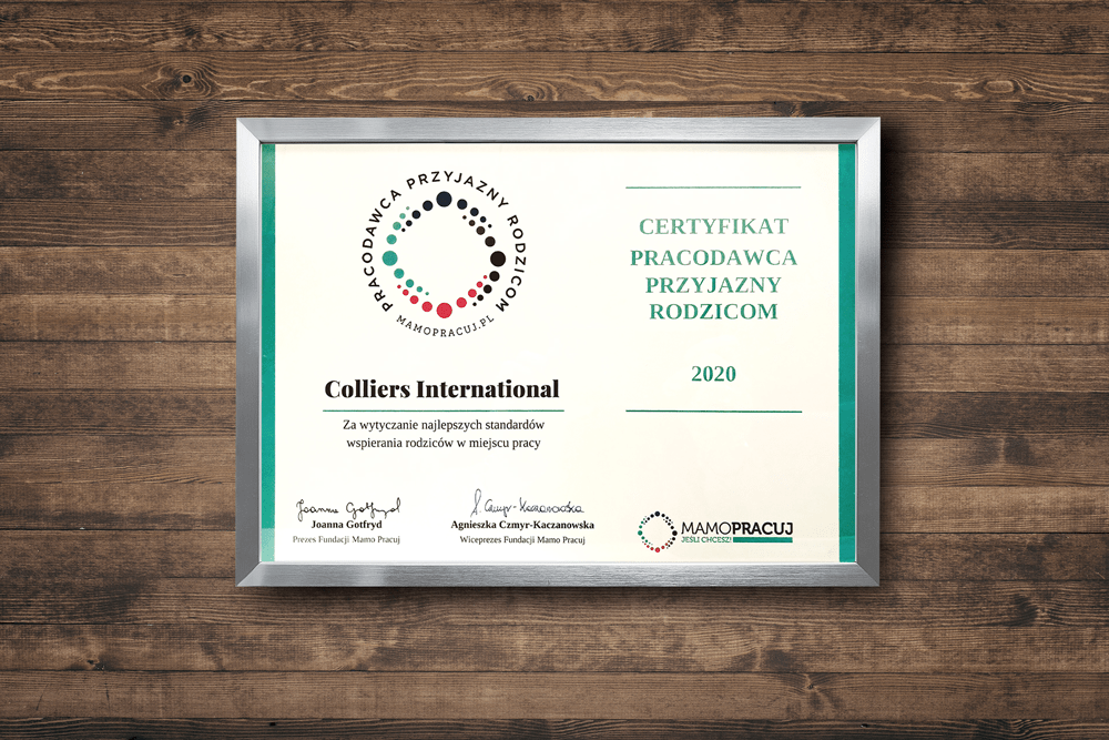 Certyfikat „Pracodawca Przyjazny Rodzicom 2020”