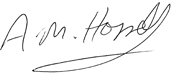 Tony Horrell Signature