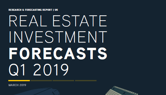 Real Estate Investment Forecasts Q1 2019