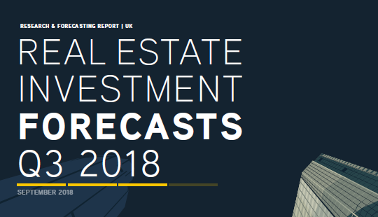Real Estate Investment Forecasts Q3 2018